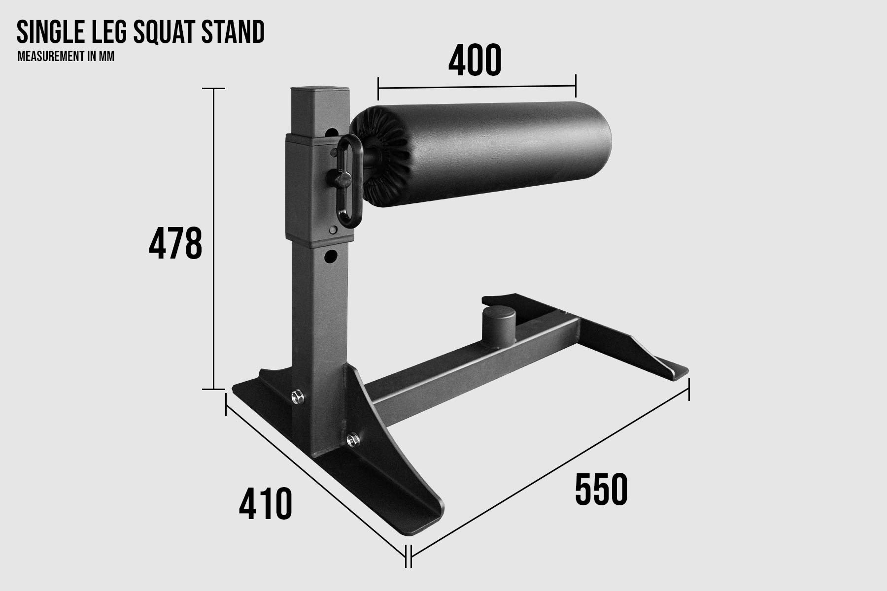 Adjustable Bulgarian Squat Stand / Single Leg Squat Stand view 2